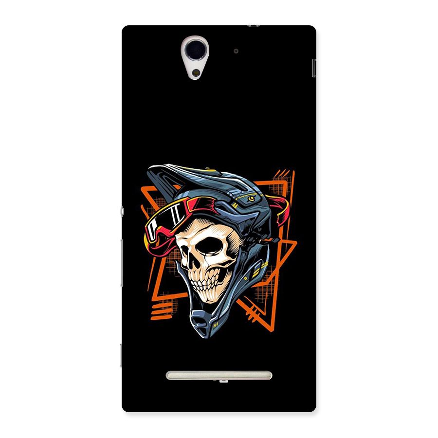 Skull Helmet Back Case for Xperia C3