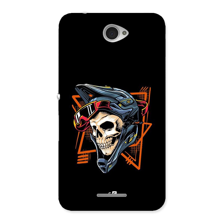 Skull Helmet Back Case for Xperia E4