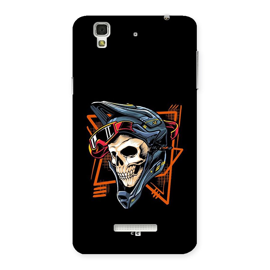 Skull Helmet Back Case for Yureka