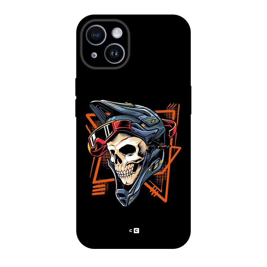 Skull Helmet Back Case for iPhone 14