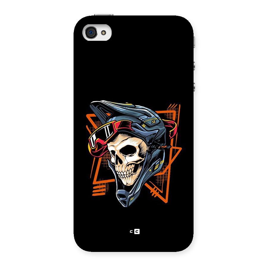 Skull Helmet Back Case for iPhone 4 4s