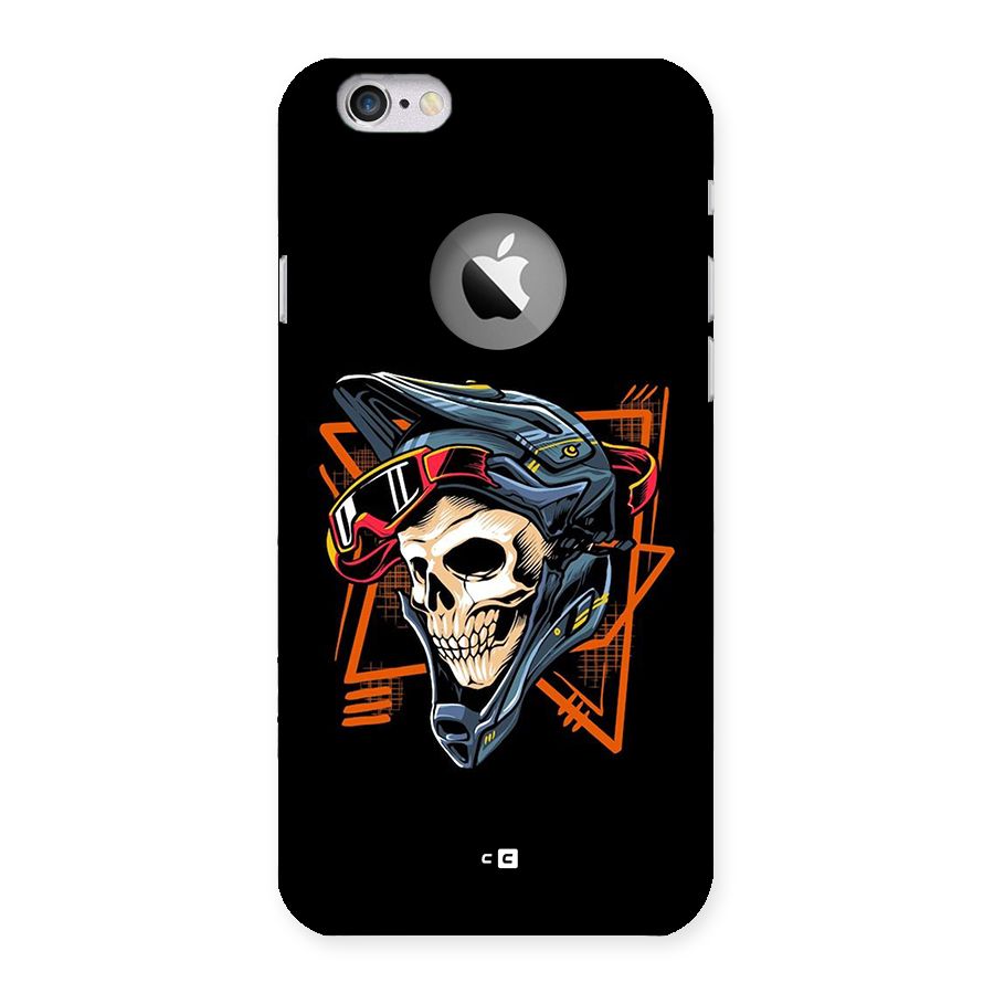 Skull Helmet Back Case for iPhone 6 Logo Cut