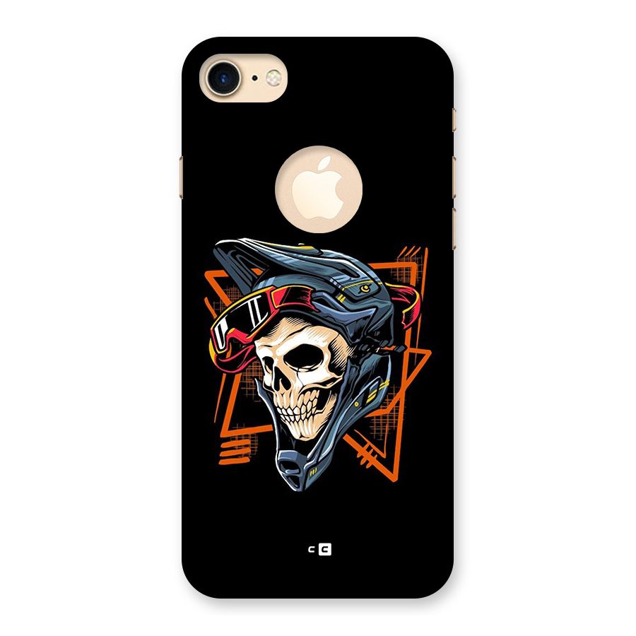 Skull Helmet Back Case for iPhone 7 Logo Cut