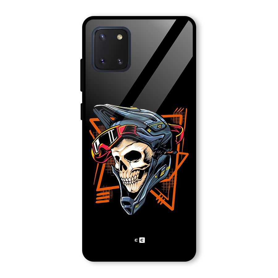 Skull Helmet Glass Back Case for Galaxy Note 10 Lite