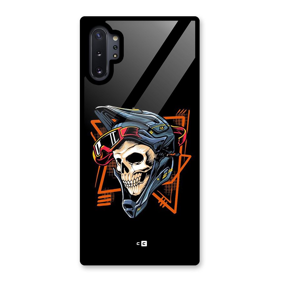 Skull Helmet Glass Back Case for Galaxy Note 10 Plus