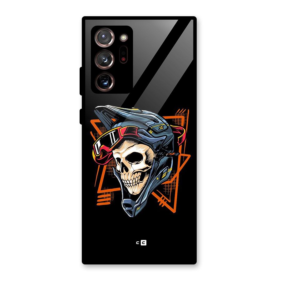Skull Helmet Glass Back Case for Galaxy Note 20 Ultra 5G