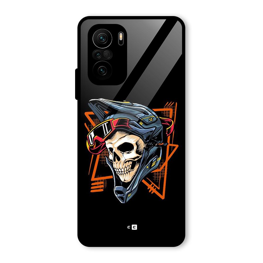 Skull Helmet Glass Back Case for Mi 11x