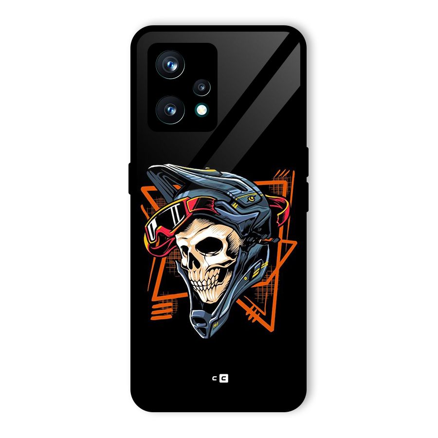 Skull Helmet Glass Back Case for Realme 9 Pro Plus 5G
