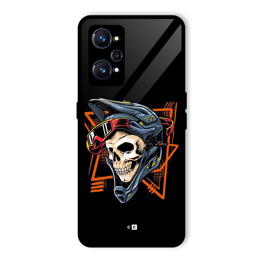 Skull Helmet Glass Back Case for Realme GT Neo2