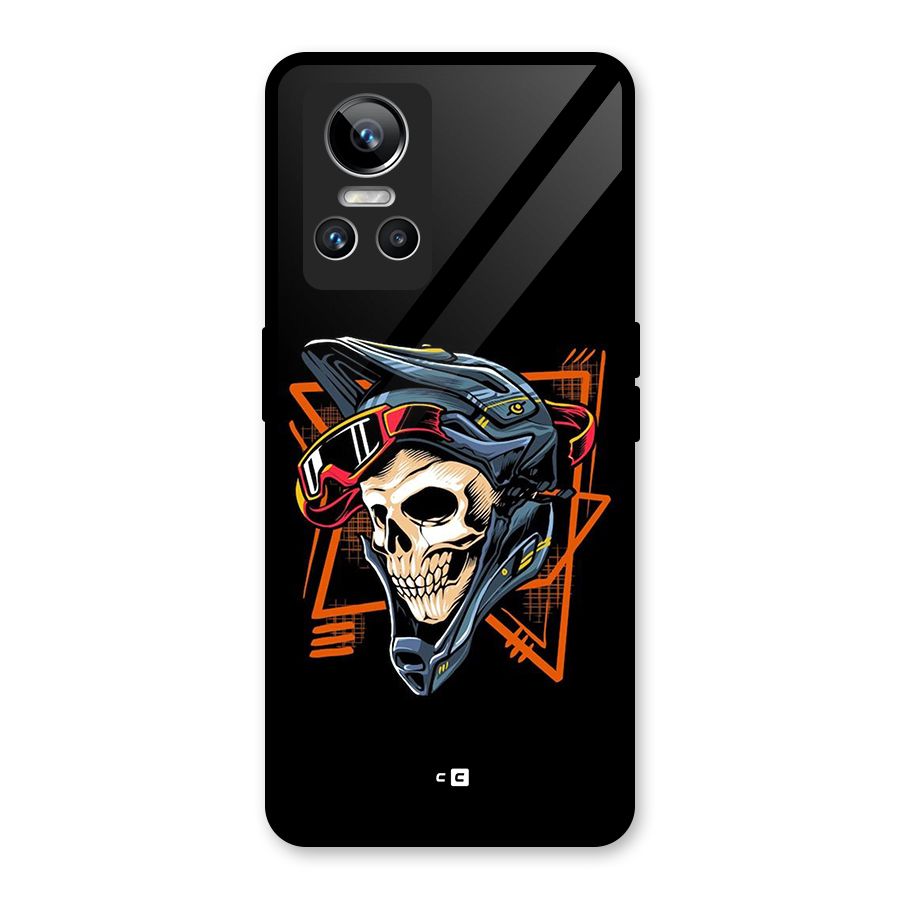 Skull Helmet Glass Back Case for Realme GT Neo 3