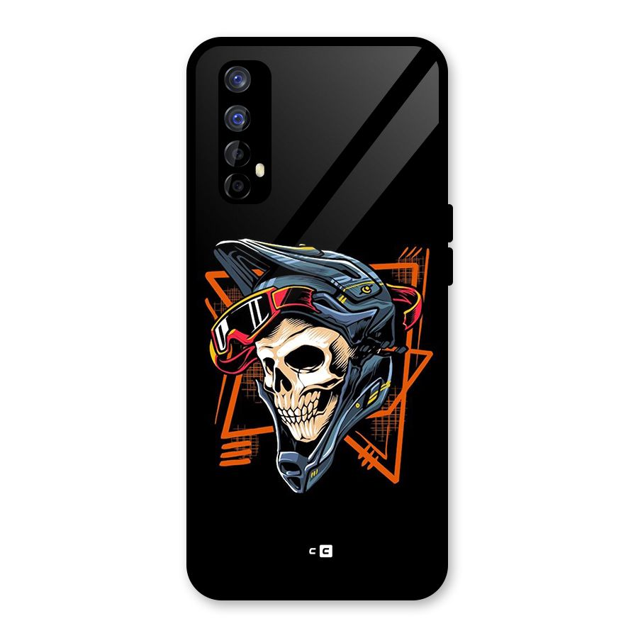 Skull Helmet Glass Back Case for Realme Narzo 20 Pro