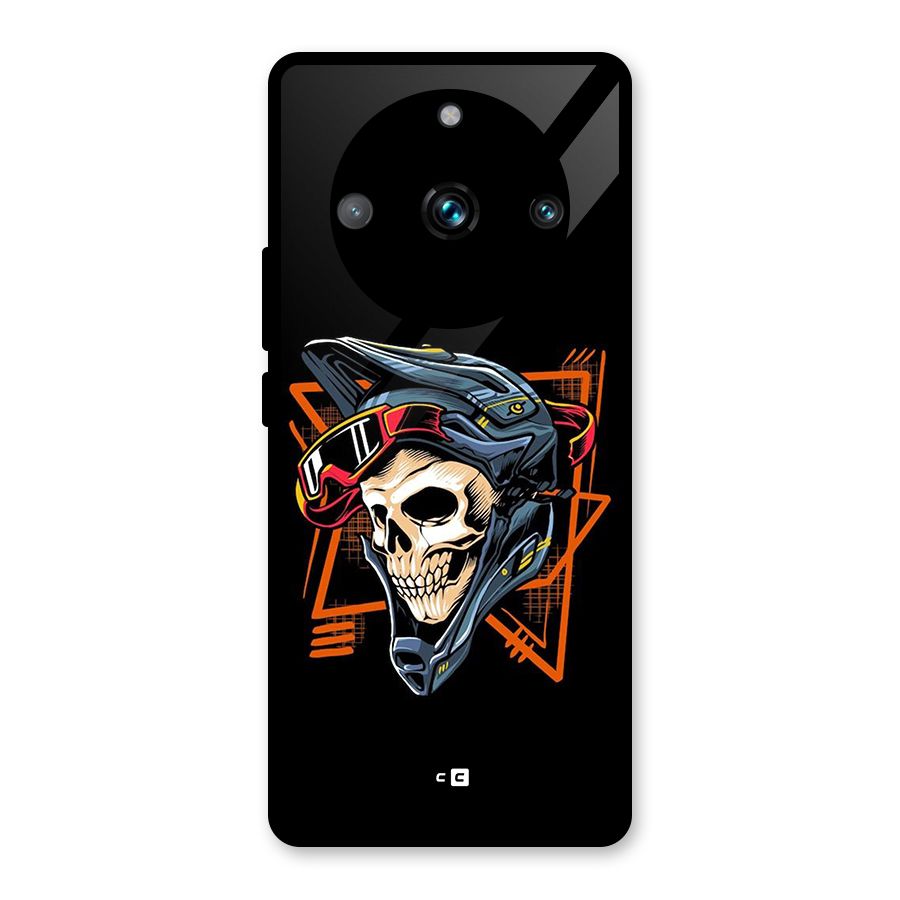 Skull Helmet Glass Back Case for Realme Narzo 60 Pro