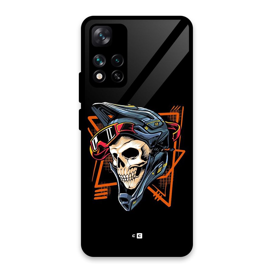Skull Helmet Glass Back Case for Xiaomi 11i HyperCharge 5G