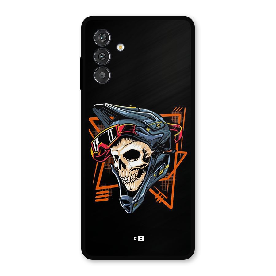 Skull Helmet Metal Back Case for Galaxy M13