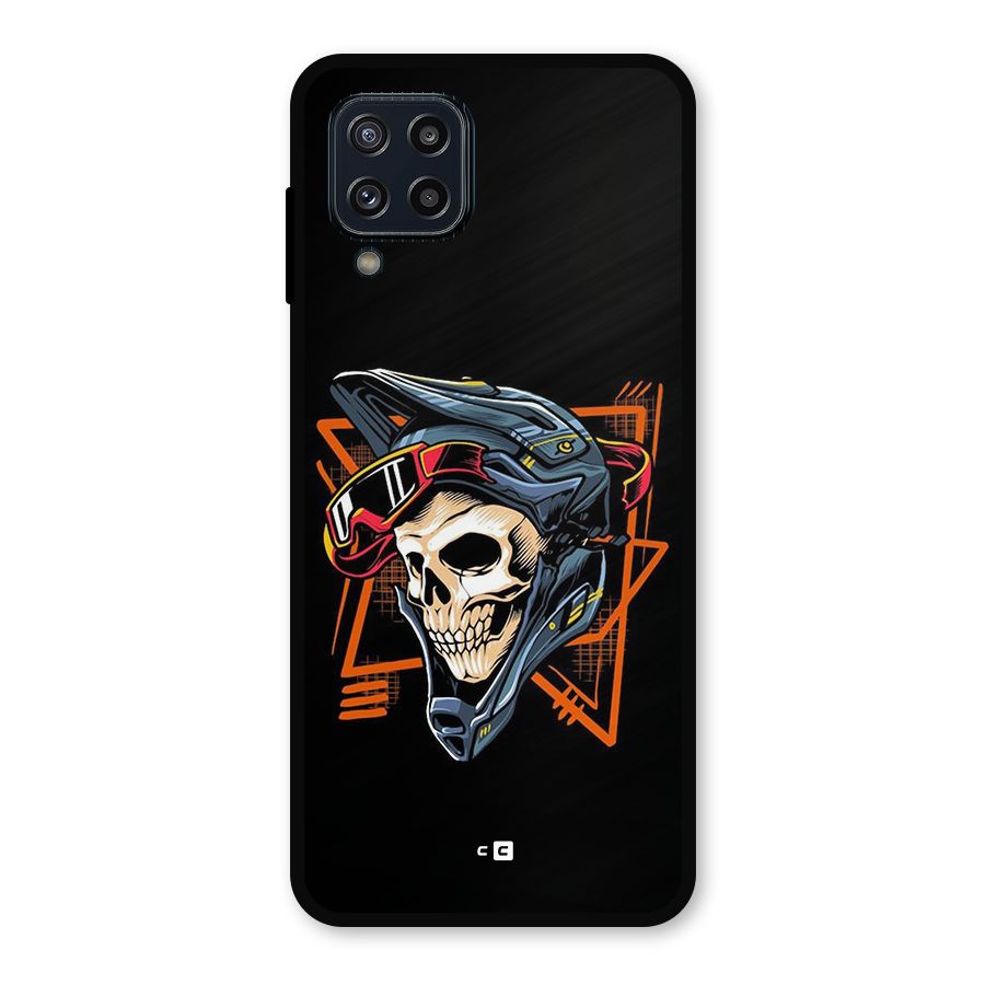 Skull Helmet Metal Back Case for Galaxy M32
