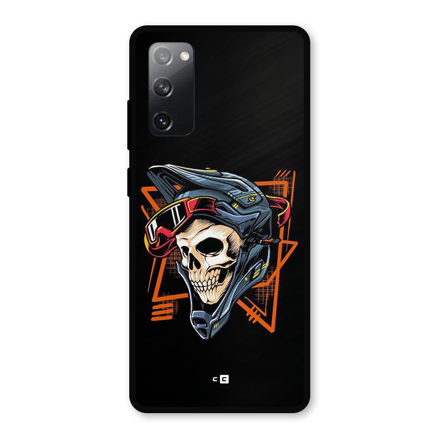 Skull Helmet Metal Back Case for Galaxy S20 FE 5G