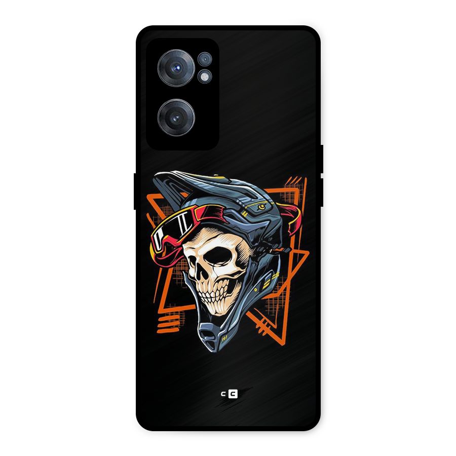 Skull Helmet Metal Back Case for OnePlus Nord CE 2 5G