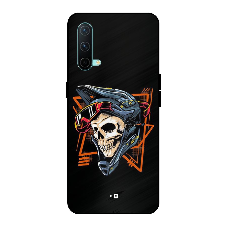 Skull Helmet Metal Back Case for OnePlus Nord CE 5G