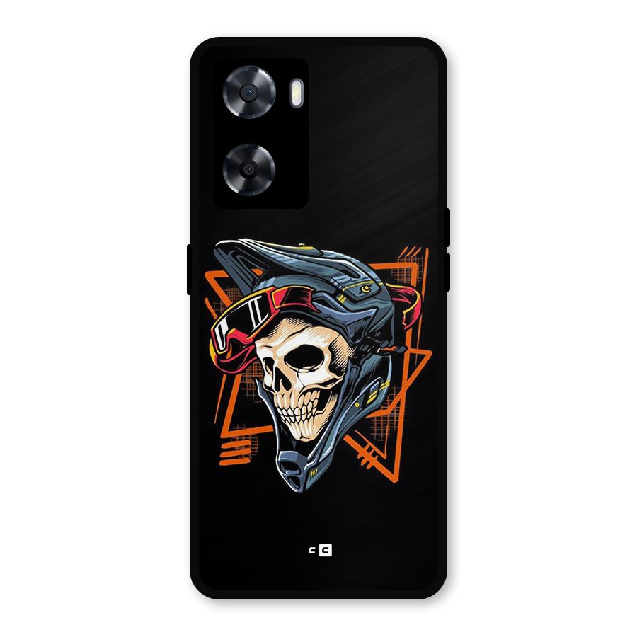 Skull Helmet Metal Back Case for OnePlus Nord N20 SE