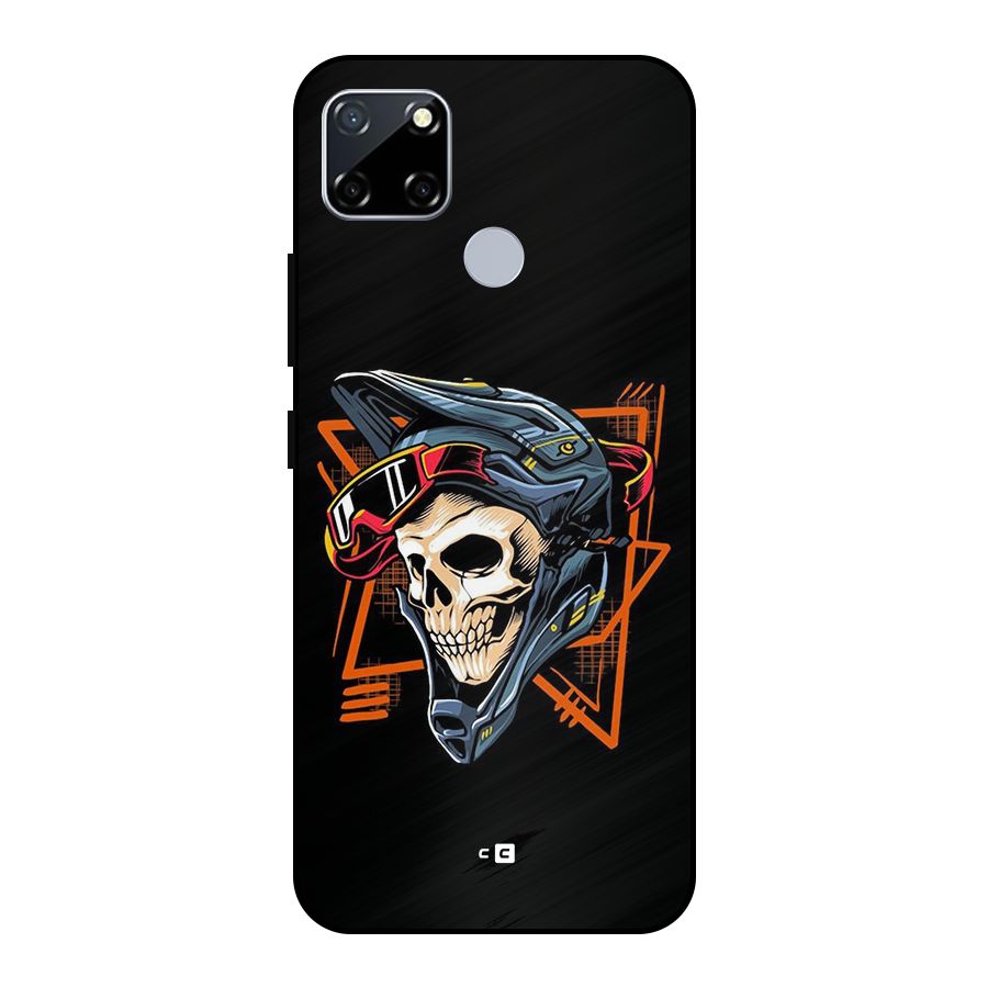Skull Helmet Metal Back Case for Realme Narzo 30A