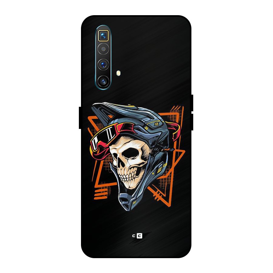Skull Helmet Metal Back Case for Realme X3