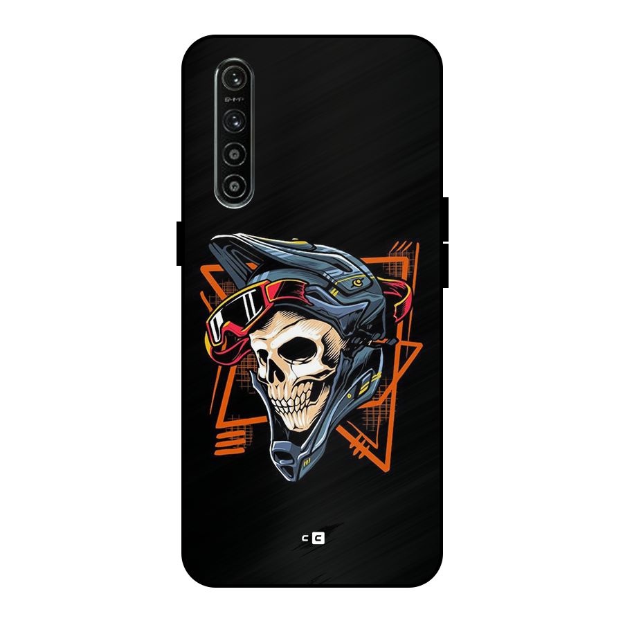 Skull Helmet Metal Back Case for Realme XT