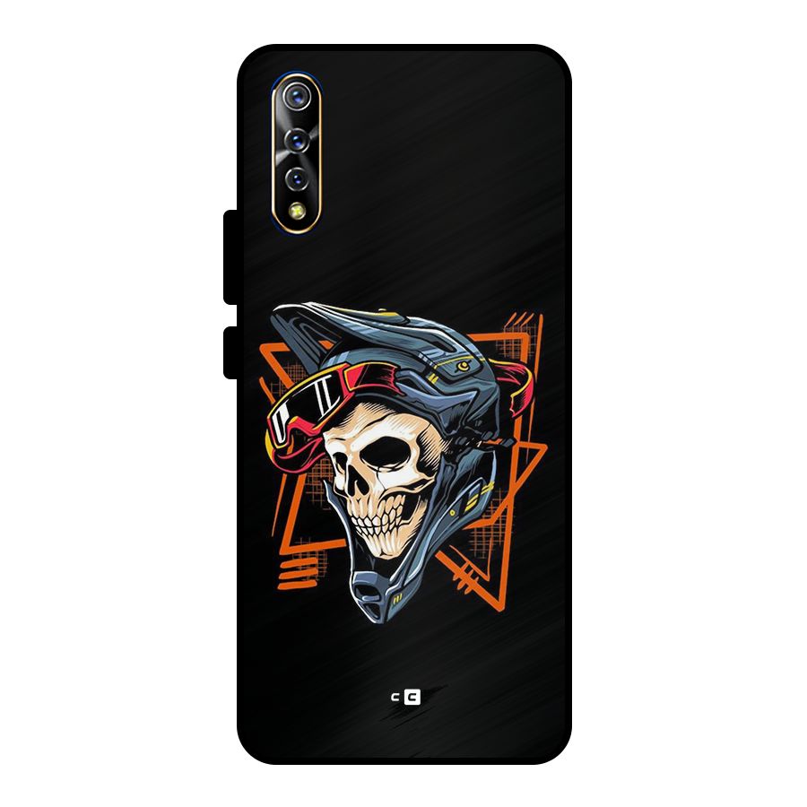 Skull Helmet Metal Back Case for Vivo S1