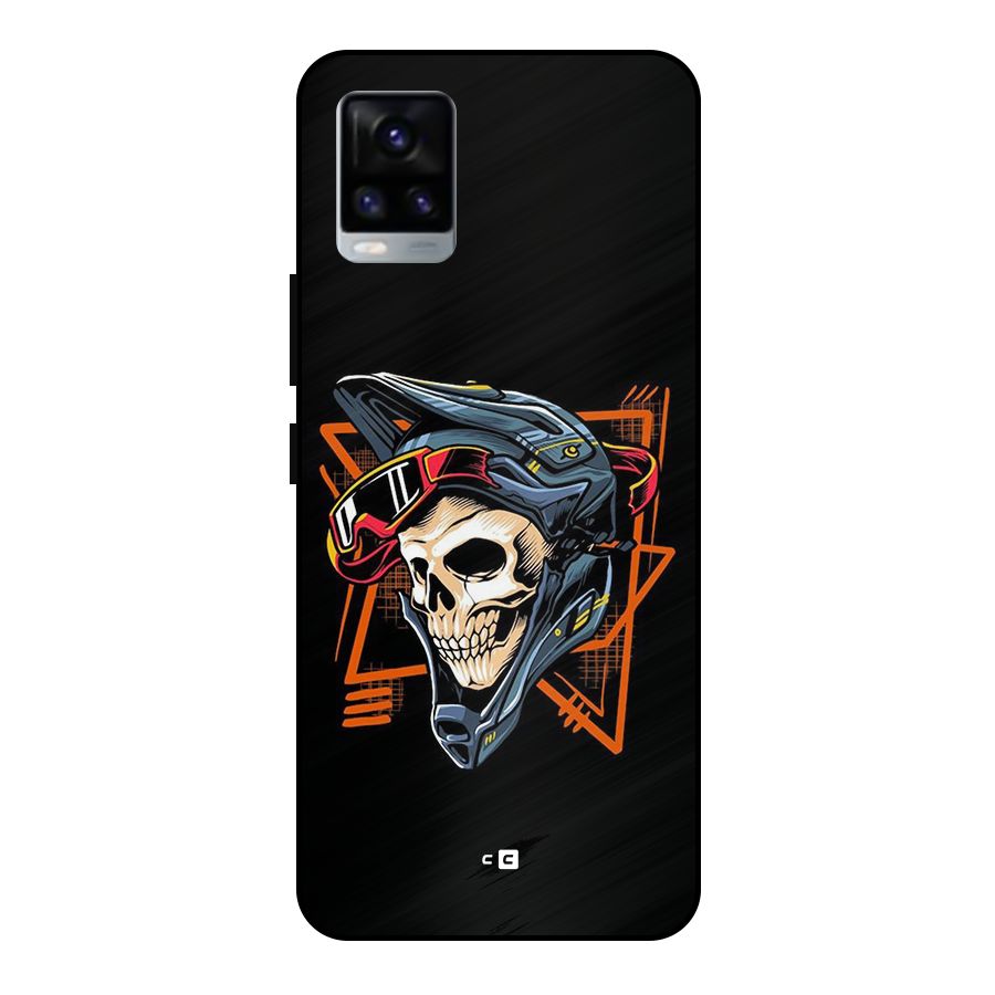 Skull Helmet Metal Back Case for Vivo V20