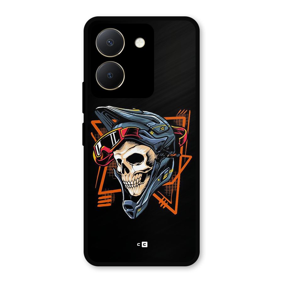 Skull Helmet Metal Back Case for Vivo Y36