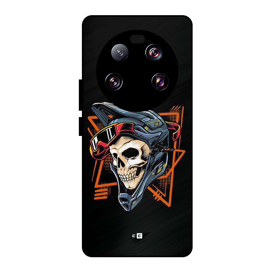 Skull Helmet Metal Back Case for Xiaomi 13 Ultra