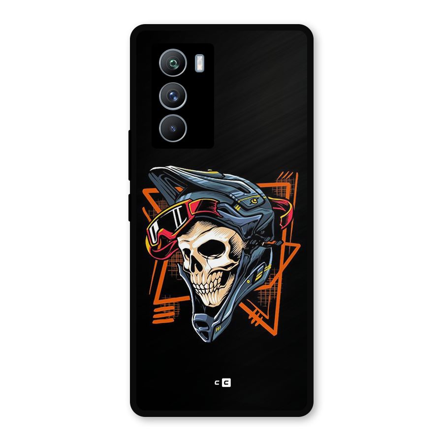 Skull Helmet Metal Back Case for iQOO 9 SE