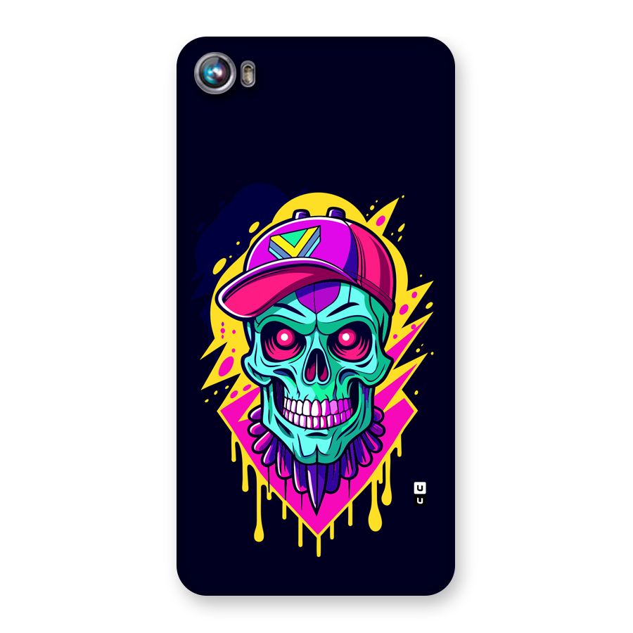 Skull In Cap Back Case for Canvas Fire 4 (A107)