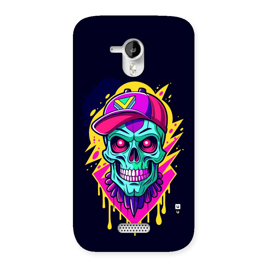 Skull In Cap Back Case for Canvas HD A116