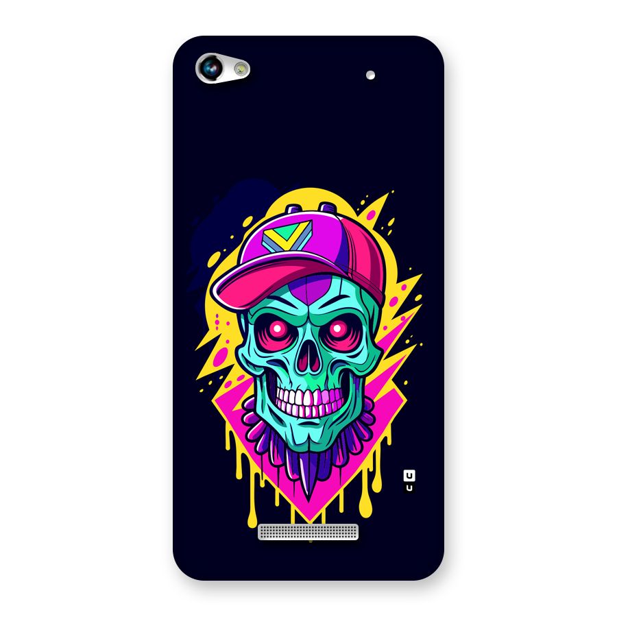 Skull In Cap Back Case for Canvas Hue 2 A316