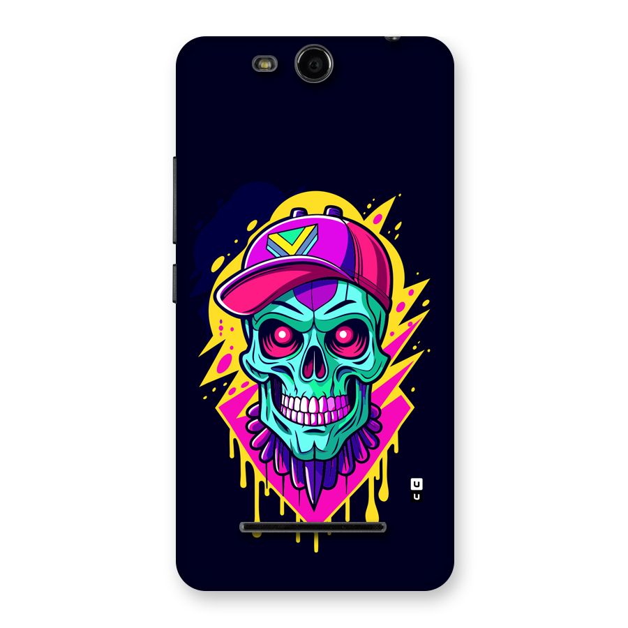 Skull In Cap Back Case for Canvas Juice 3 Q392