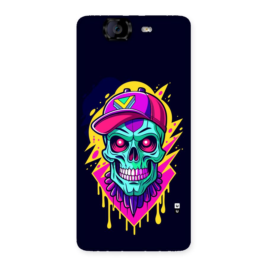 Skull In Cap Back Case for Canvas Knight A350