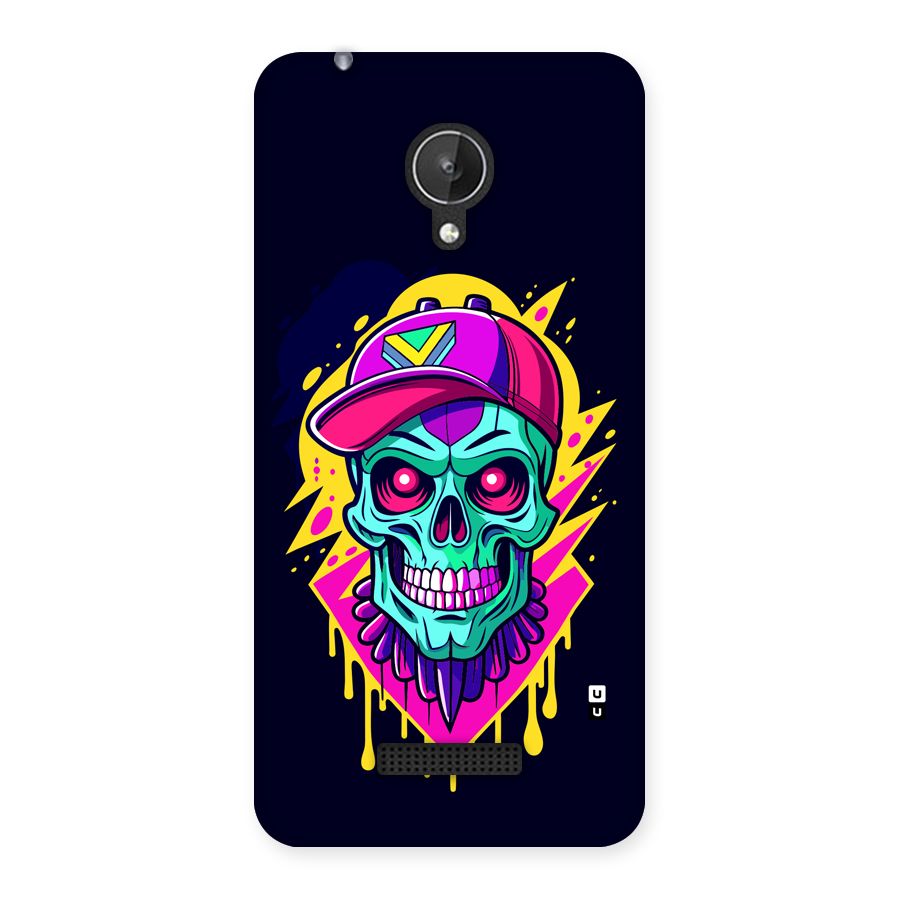 Skull In Cap Back Case for Canvas Spark Q380