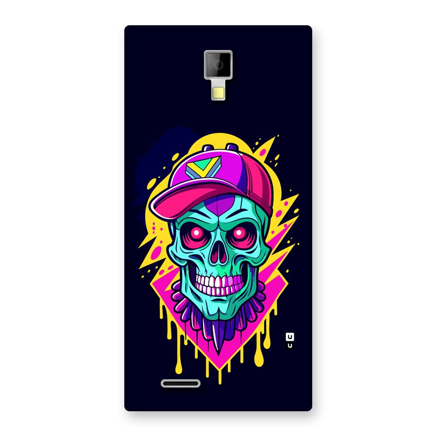 Skull In Cap Back Case for Canvas Xpress A99