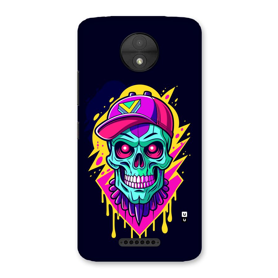 Skull In Cap Back Case for Moto C