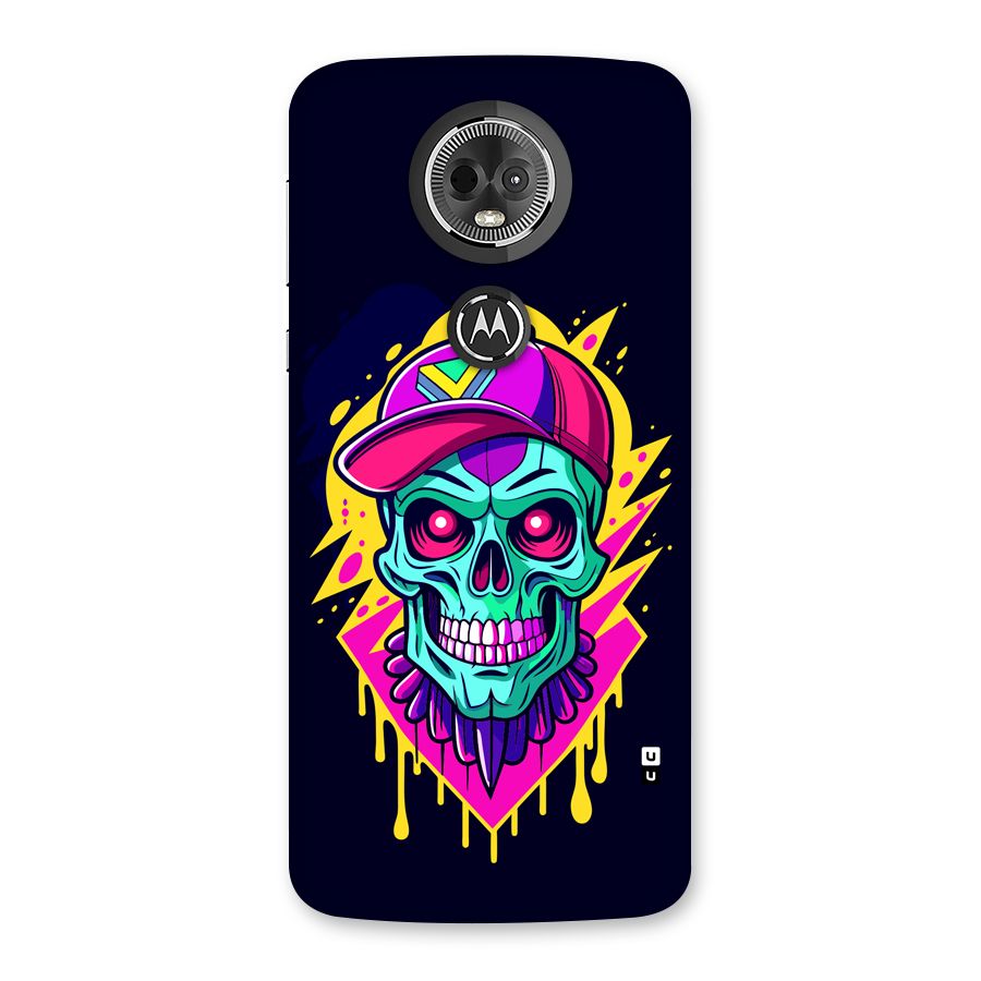 Skull In Cap Back Case for Moto E5 Plus