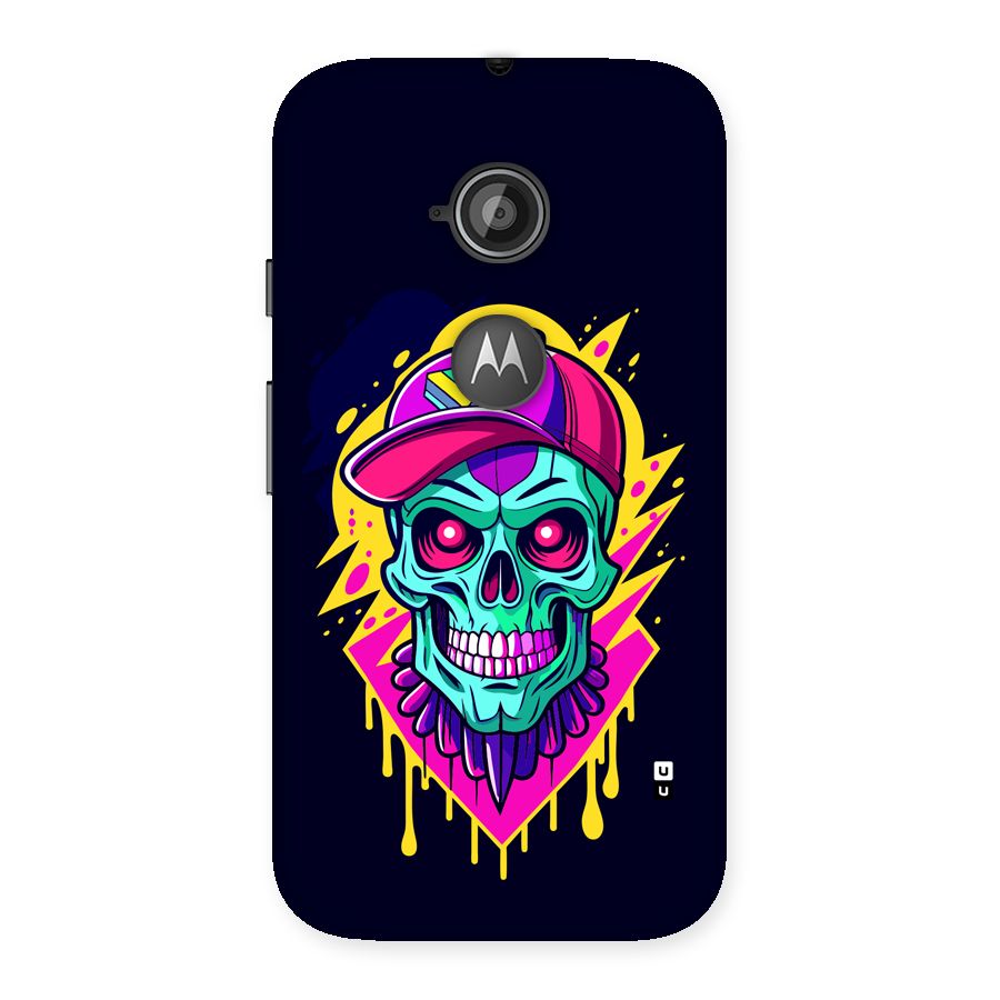Skull In Cap Back Case for Moto E 2nd Gen