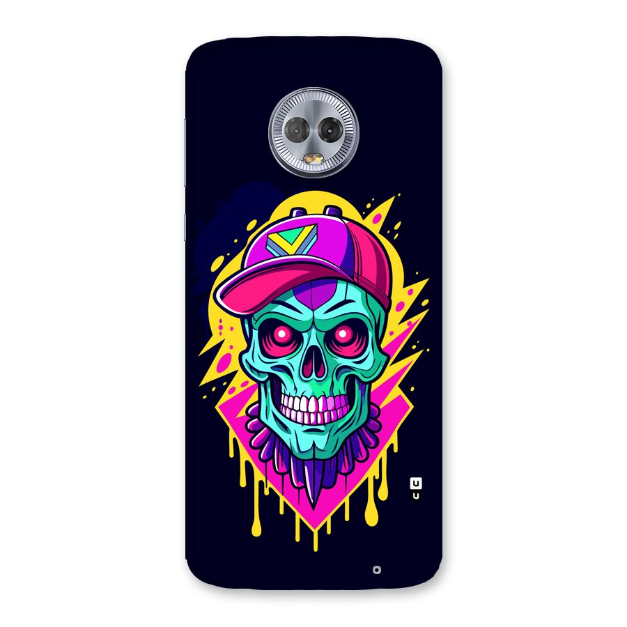 Skull In Cap Back Case for Moto G6 Plus