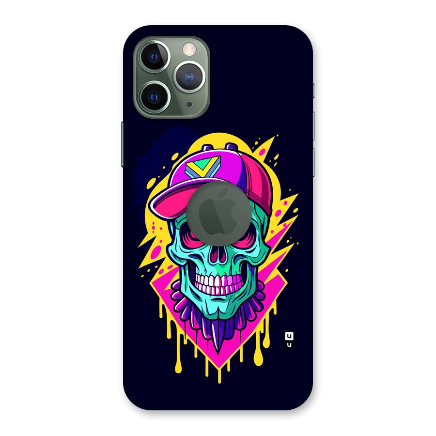 Skull In Cap Back Case for iPhone 11 Pro Logo Cut