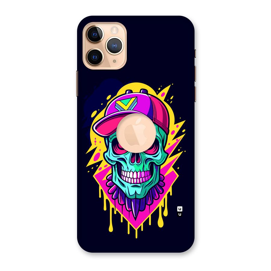 Skull In Cap Back Case for iPhone 11 Pro Max Logo Cut