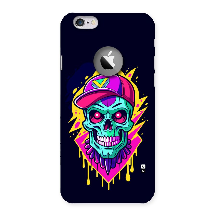 Skull In Cap Back Case for iPhone 6 Logo Cut