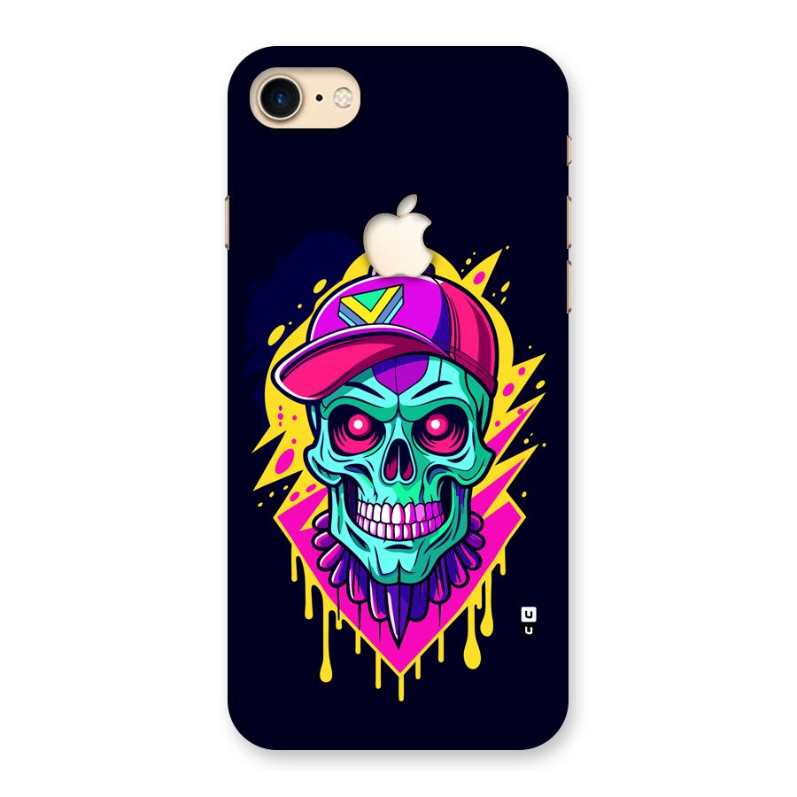 Skull In Cap Back Case for iPhone 7 Apple Cut