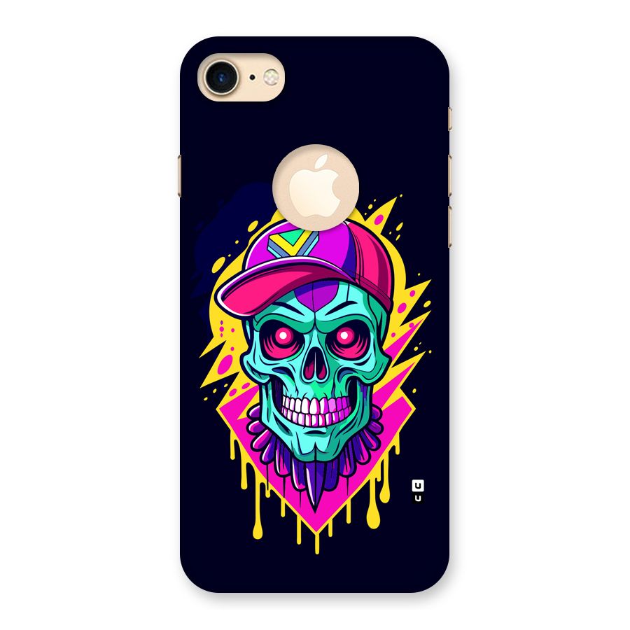 Skull In Cap Back Case for iPhone 7 Logo Cut