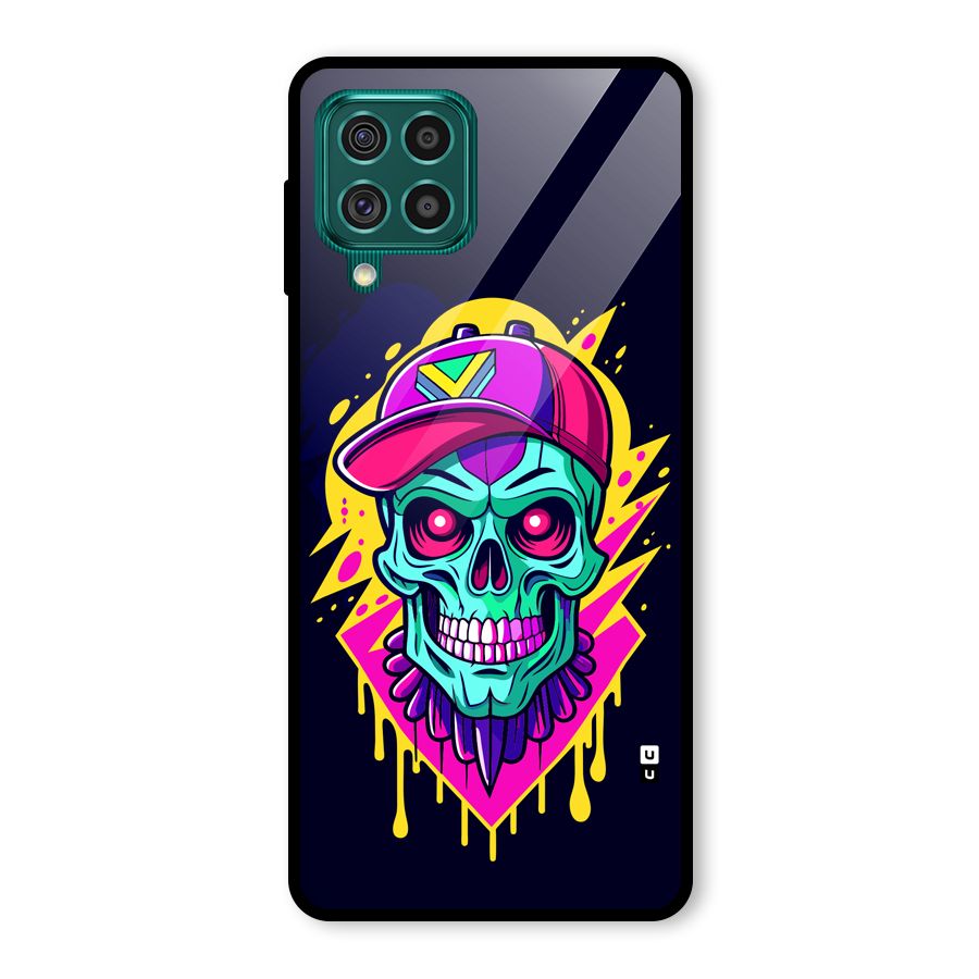 Skull In Cap Glass Back Case for Galaxy F62