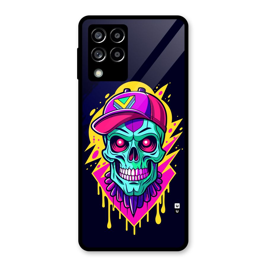 Skull In Cap Glass Back Case for Galaxy M53 5G