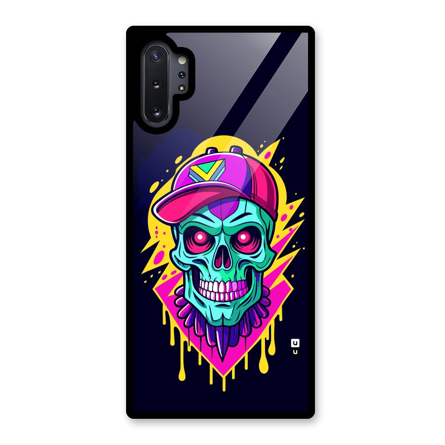 Skull In Cap Glass Back Case for Galaxy Note 10 Plus
